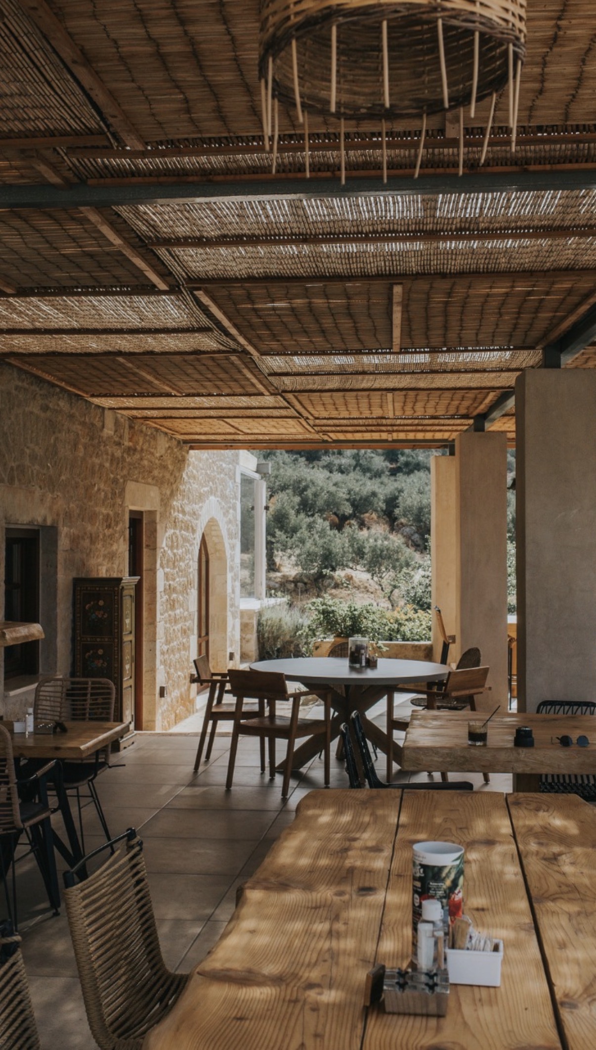 Brazzo di Maina terrace sea view — Greece wellness retreat